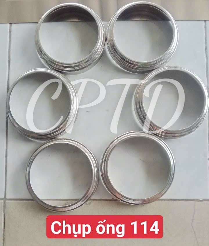 CHỤP ỐNG 114 INOX304 ( TRÒN NGOÀI, CHỤP ĐẾ 3 TẦNG)