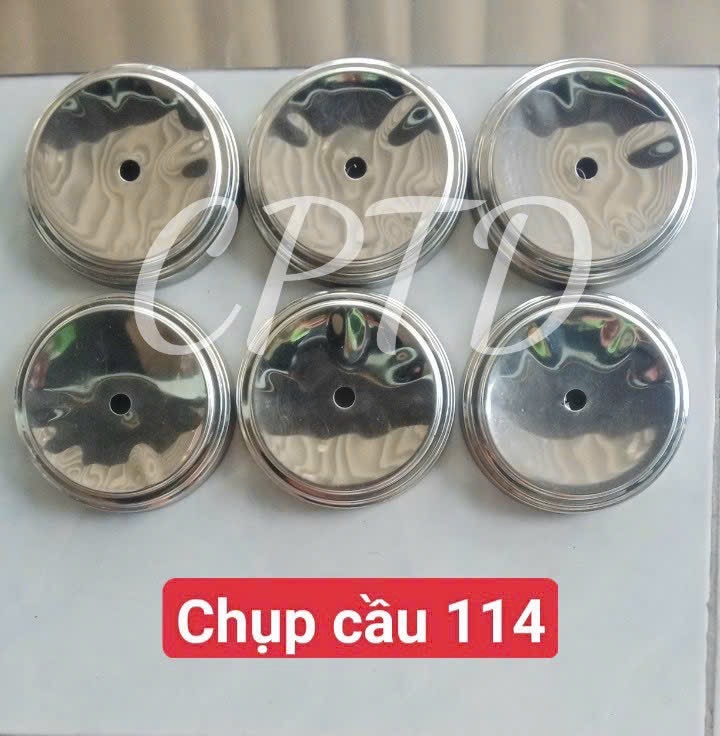 CHỤP CẦU, CHỤP ĐẦU PHI 114 INOX304 ( TRÒN NGOÀI, CHỤP ĐẾ 3 TẦNG)