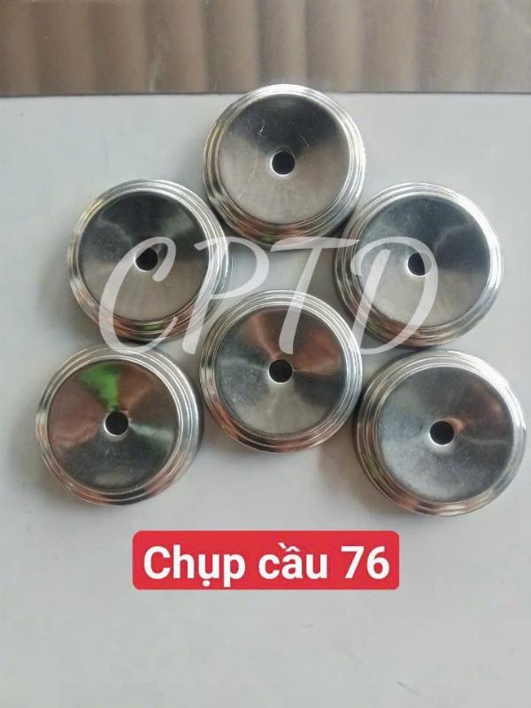 CHỤP CẦU, CHỤP ĐẦU PHI 76 INOX304 ( TRÒN NGOÀI, CHỤP ĐẾ 3 TẦNG)