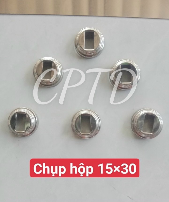 CHỤP HỘP 15x30 INOX304 ( TRÒN NGOÀI, CHỤP ĐẾ 3 TẦNG)