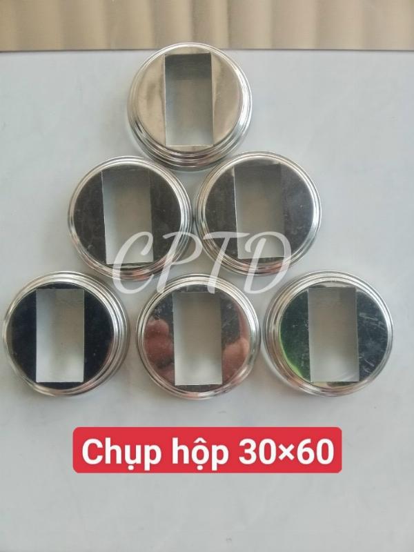 CHỤP HỘP 30x60 INOX304 ( TRÒN NGOÀI, CHỤP ĐẾ 3 TẦNG)