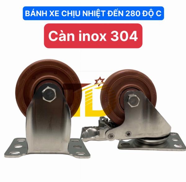 BÁNH XE INOX CHỊU NHIỆT CAO