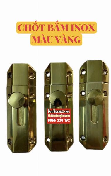 CHỐT BẤM INOX MÀU VÀNG