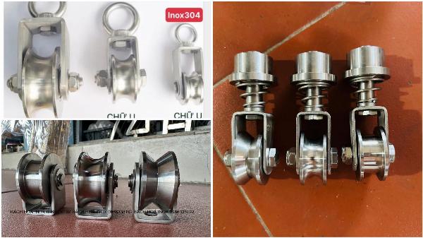 BÁNH XE CỬA LÙA INOX