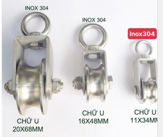 RÒNG RỌC INOX304 LOẠI LỚN