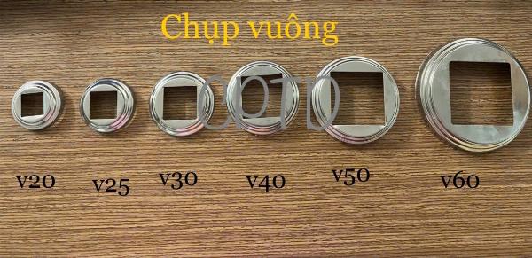 CHỤP VUÔNG 60 INOX304 (TRÒN NGOÀI)
