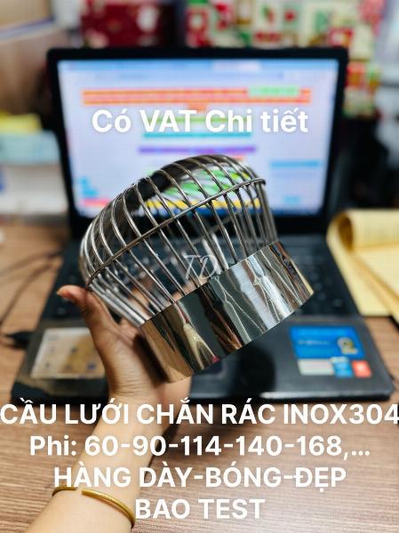 CẦU LƯỚI CHẮN RÁC INOX304, PHI 168 - BÓNG DÀY ĐẸP