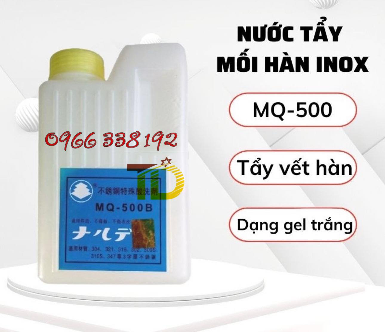 THUỐC TẨY INOX MQ500 (TẨY VUÔNG)