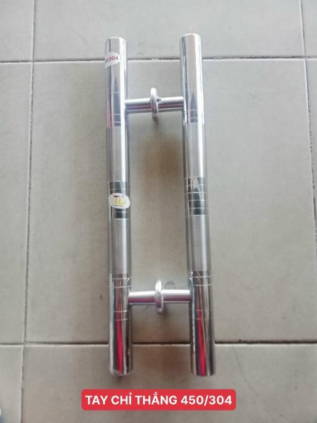 TAY NẮM CỬA INOX304 CHỈ THẲNG 4.5TẤC