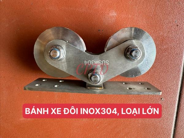 BÁNH XE ĐÔI INOX304, LOẠI LỚN