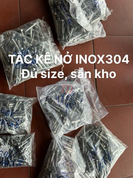 TẮC KÊ NỞ INOX304 ĐỦ SIZE