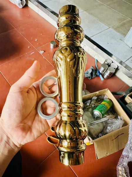 BẦU TIỆN INOX304, MÀU VÀNG