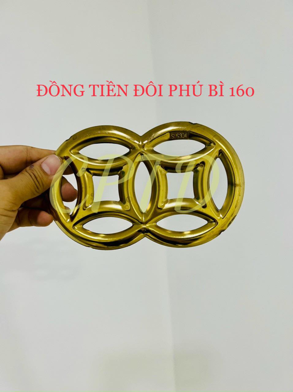 ĐỒNG TIỀN ĐÔI INOX MÀU VÀNG