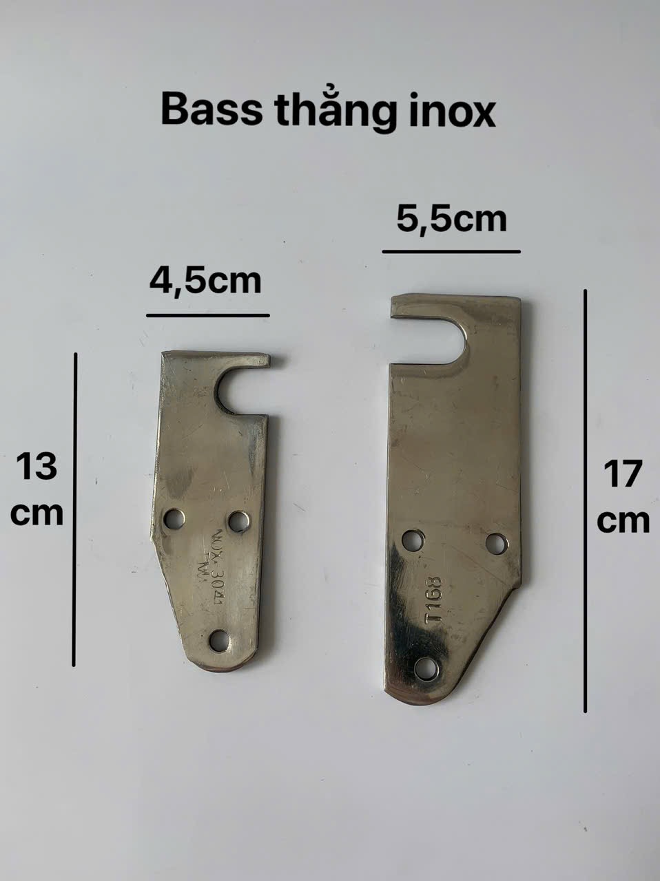 Bass THẲNG INOX304, LOẠI LỚN
