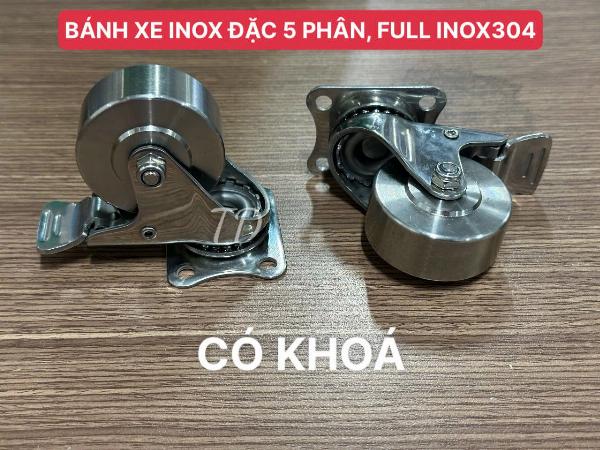 BÁNH XE INOX304 NGUYÊN KHỐI