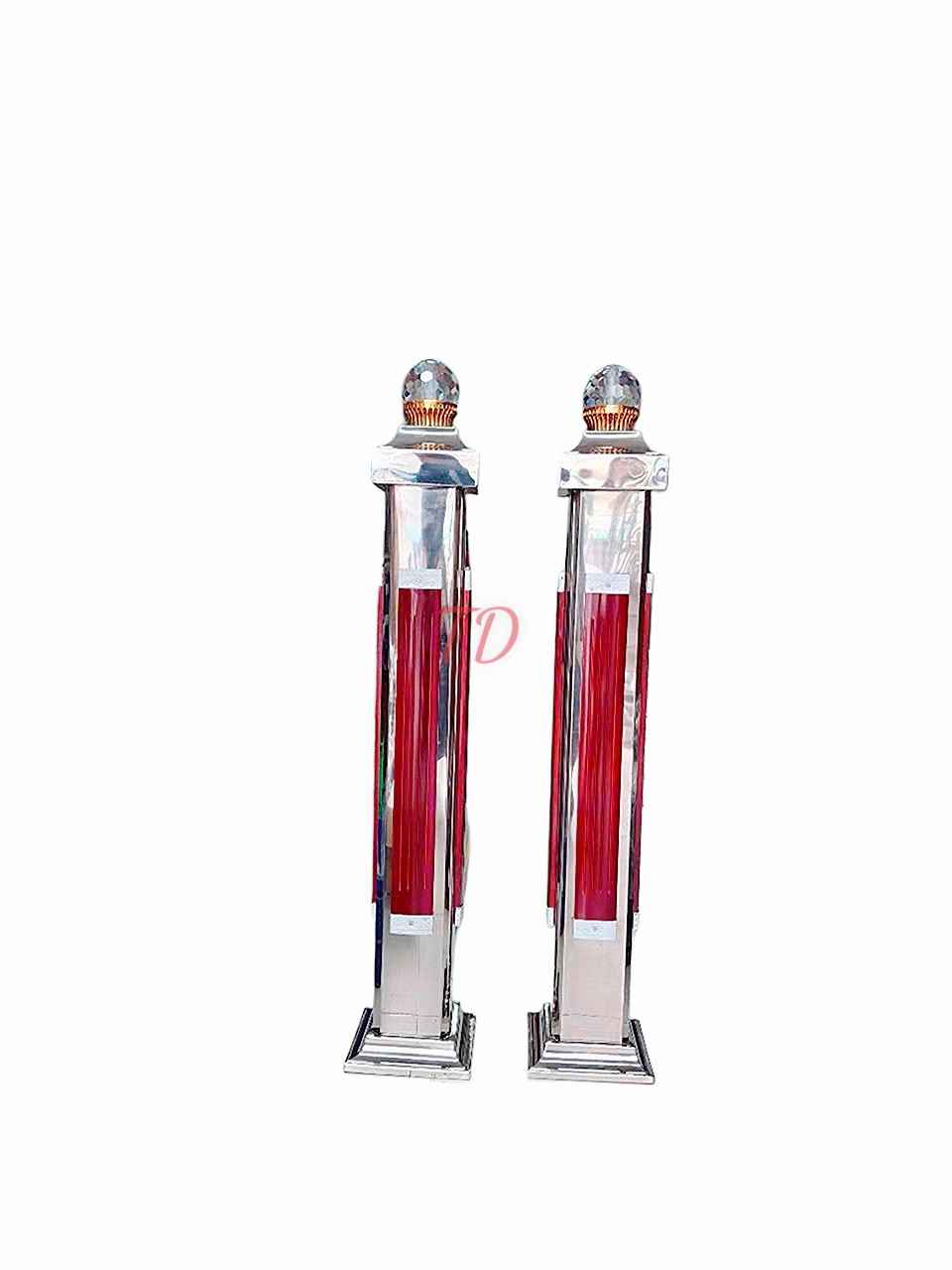 TRỤ INOX ỐP GỖ ( ĐẾ INOX)