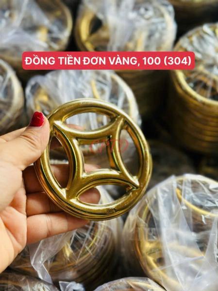 ĐỒNG TIỀN ĐƠN VÀNG, 100 INOX304