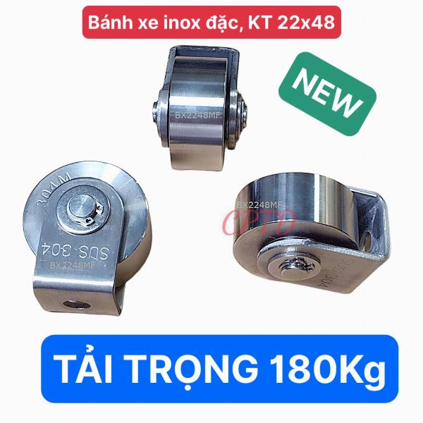 BÁNH XE INOX CHỊU TẢI (180kg)