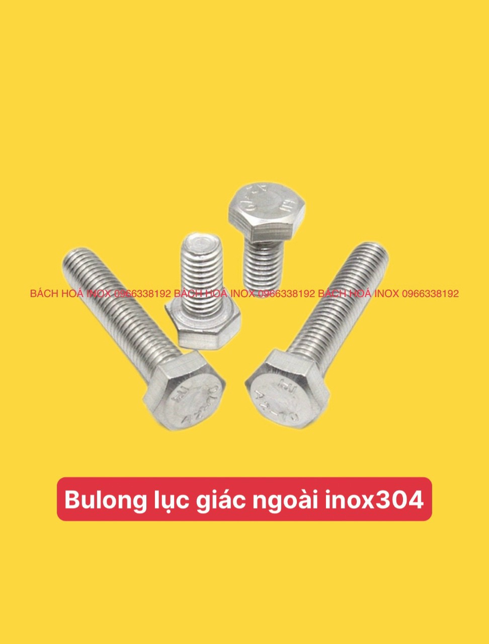 BULONG LỤC GIÁC NGOÀI INOX304