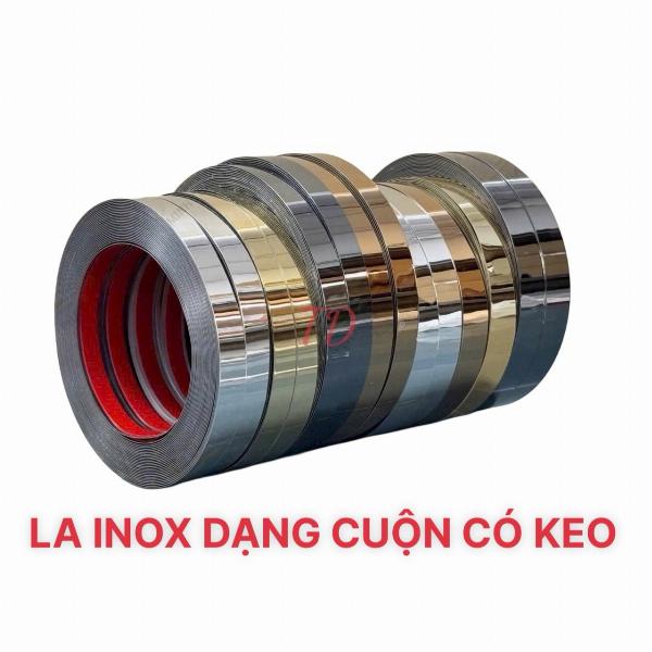 LA INOX MÀU ĐEN BÓNG CÓ KEO