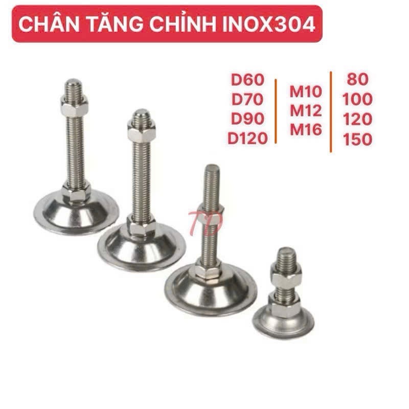 CHÂN TĂNG CHỈNH INOX304