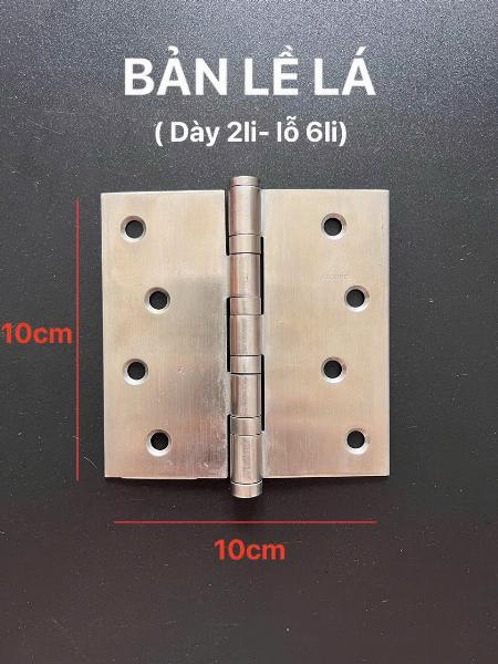 BẢN LỀ LÁ 1TẤC VUÔNG INOX304