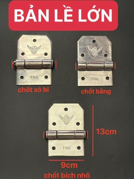 BẢN LỀ XE TẢI BÍT ĐẦU NHÔ INOX304 LOẠI LỚN (9cm)