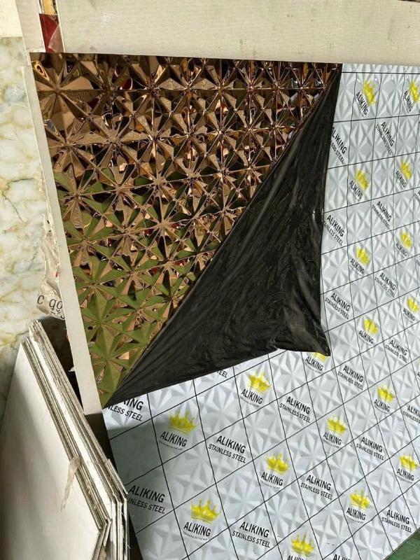 TẤM INOX VÂN MÀU VÀNG