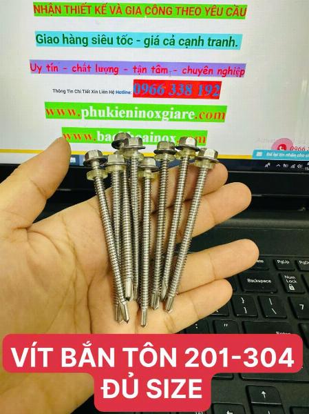 VÍT BẮN TÔN INOX304 6p
