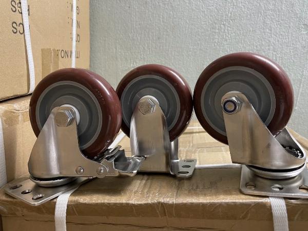 BÁNH XE CÀN INOX SUS304 CHỊU NHIỆT CAO