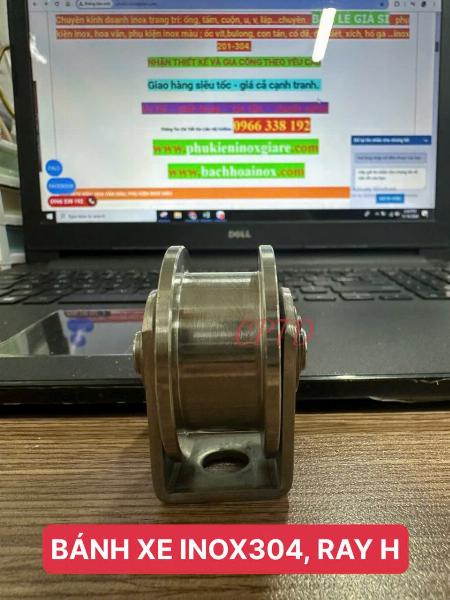 BÁNH XE INOX CHẠY TRÊN CÂY VUÔNG HỘP